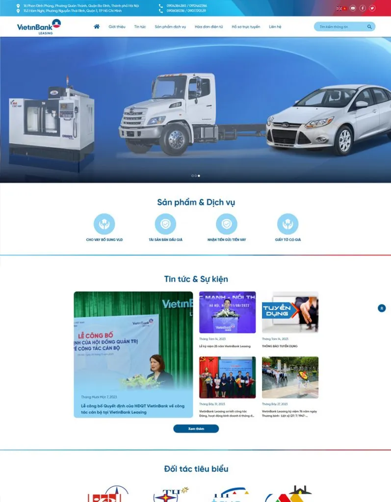 Website Vietinbank Leasing