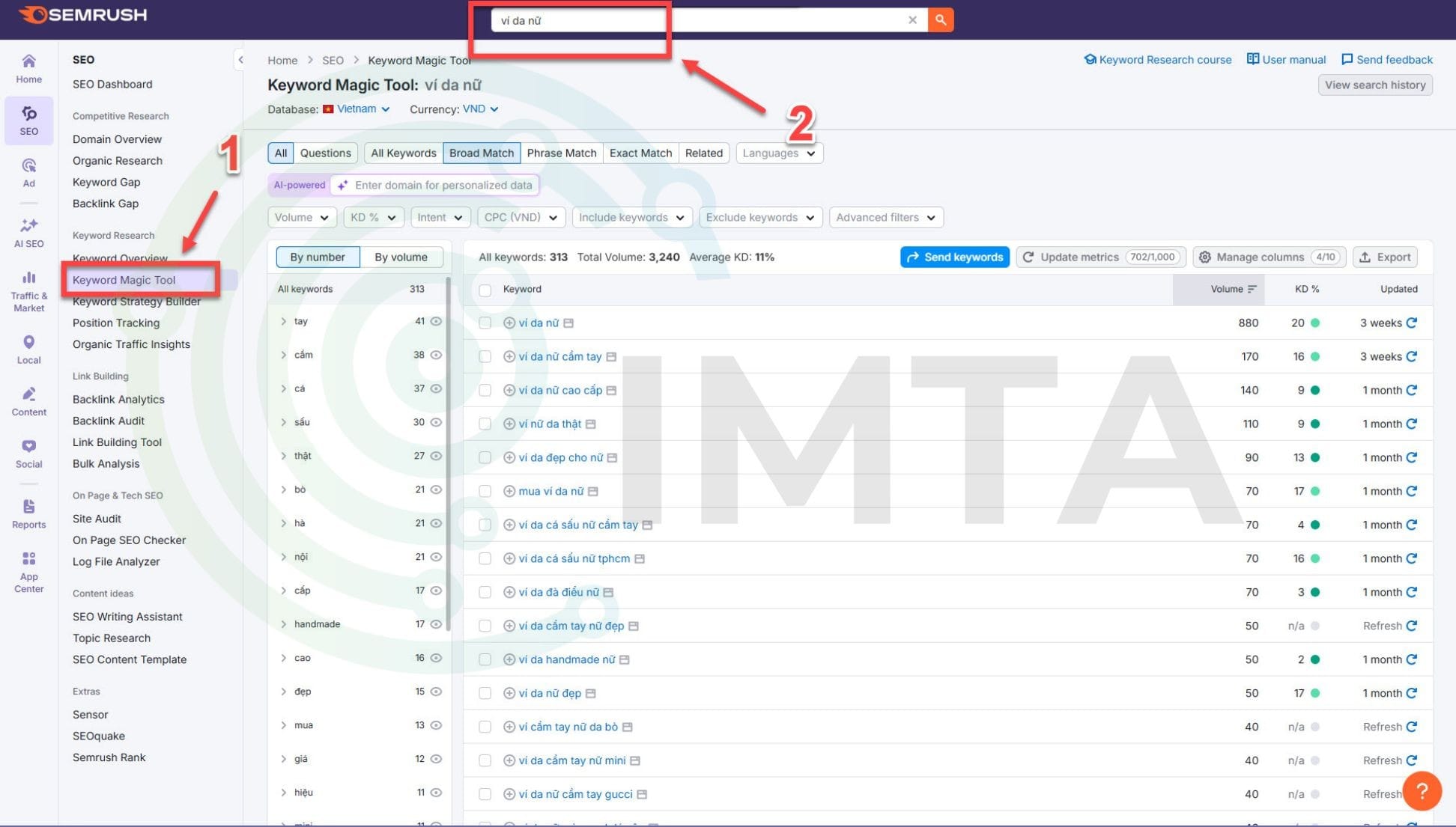 Công cụ SEMRush